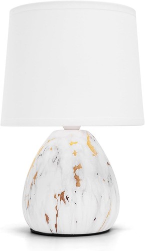 Lampe table céramique blanche - lampe,