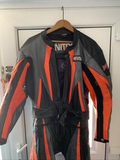 Nitro 2 Piece Leather Race Suit, Size 40 #g133