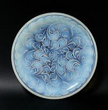FRENCH ART DECO OPALESCENT ART GLASS BOWL PLUMED FEATHERS LALIQUE ETLING ERA