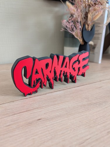 Logo carnage enseigne - logo, 3d