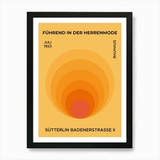 Bauhaus 1923 Exhibition 04, bauhaus Framed Wall Art Poster Canvas Print Picture