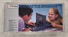 Vintage Battleships Sea Battle Game Advanced Electronic Game 1985 SciSys READ!