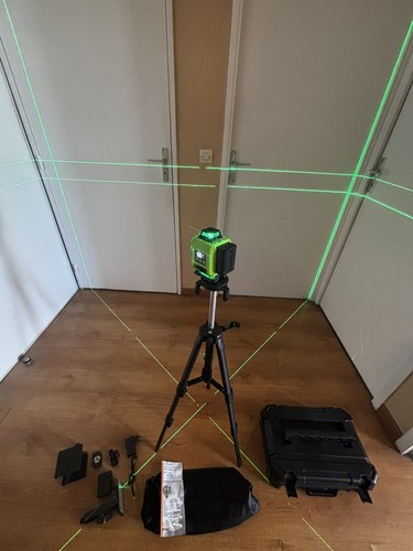 Niveau laser croix vert 4d - niveau,