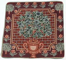 2X Housse De Coussin Fleurs Jardin Canapé Décor Tapisserie Aspect Brodé Arbre