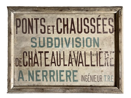 Panneau bois peint enseigne - panneau, de