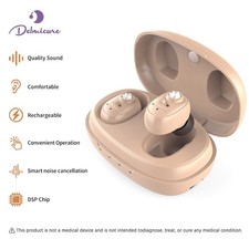 Aide auditive Delmicure VHP-1607 avec étuide charge portable, binaurale