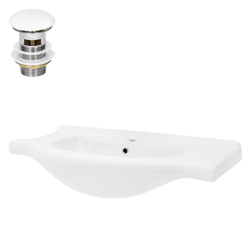 Lavabo céramique blanc - lavabo, en