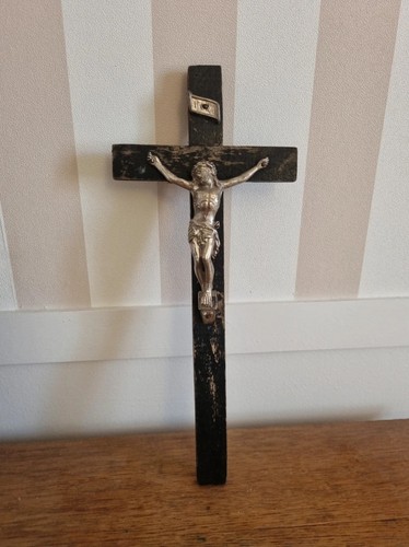 Crucifix vintage bois - crucifix,