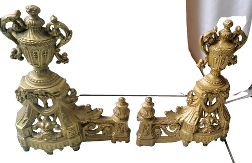Paire devanture chenets - paire,