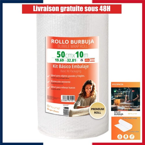 Papier bulle emballage 50cm - papier,