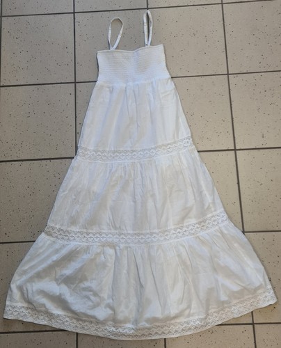 Robe etam longue blanche - robe,