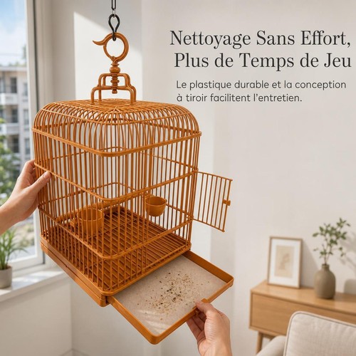 Cage oiseaux rectangulaire - cage, d'oiseaux