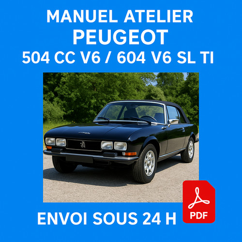 Manuel atelier peugeot 504 - 504, cc