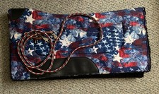 Triple E American Patriotic Western Fleece Saddle Pad with Matching Nylon Reins!