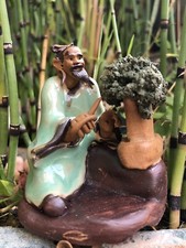 FIGURINE ASIATIQUE TAILLEUR DE BONSAÏS DÉCORATION POUR BONSAÏ, JARDIN ZEN