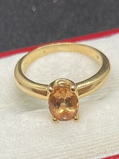 Bague topaze impériale or jaune 18k750