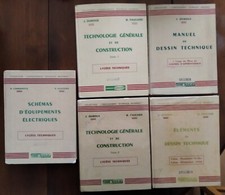 Lot 5 livres anciens : DESSIN