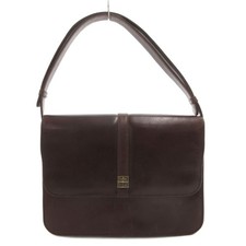 Givenchy sac Vintage Formal Handbag One Shoulder 2 Way Flap 4g Logo Leather Used