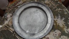 ANCIENNE ASSIETTE en ETAIN