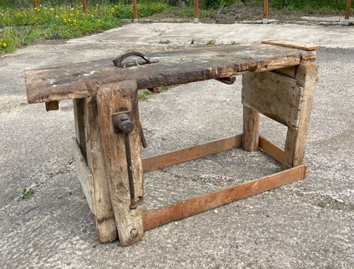 Etabli bois hyper rustique - en,