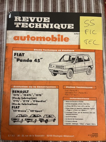 Revue technique fiat - revue, panda