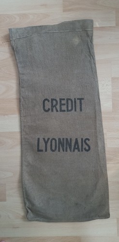 Sac toile jute ancien - sac,