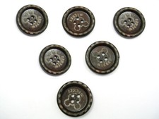 LOT 6 BOUTONS BOIS : rond