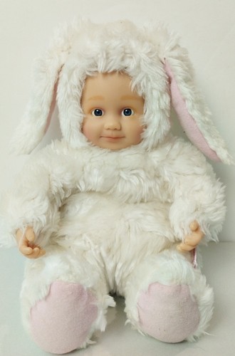 Poupée lapin blanc rose anne - poupée,