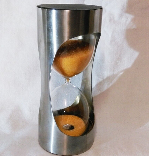 Sablier 1970 inox signé - inox,,