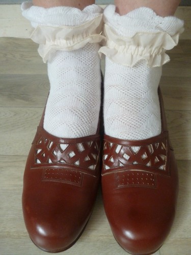 Vintage 1940 leather - 1940's, shoes