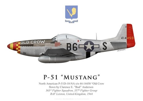 Print 51d mustang old - print,