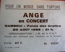 Ticket ANGE - Cambrai 1988