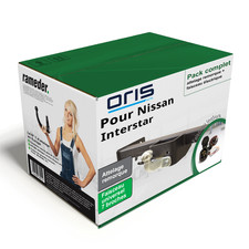 Attelage pour Nissan Interstar 03- col de cygne Oris + Faisceau u. 7 broches SET