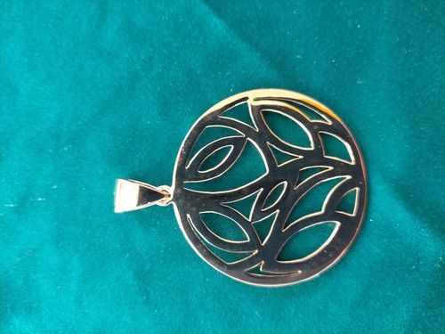 Pendentif plaque avec - or,