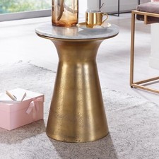 FineBuy Table d'appoint Marbre
