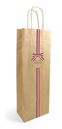 Sacs bouteille vin papier - 50,