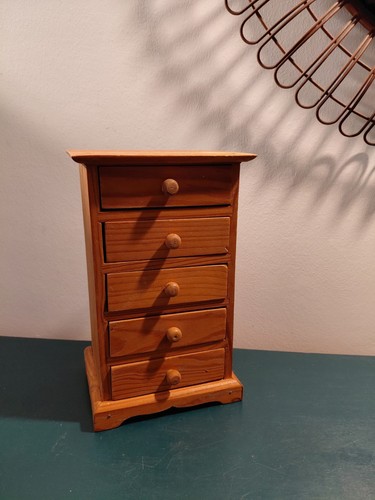 Commode miniature bois à - bois,