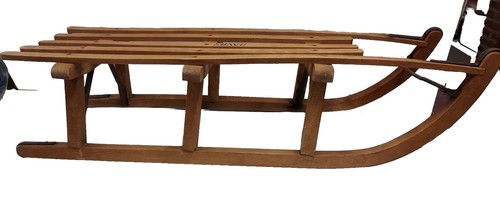 Luge vintage bois - luge, en
