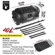 Sac Étanche Moto 40L Sacoche