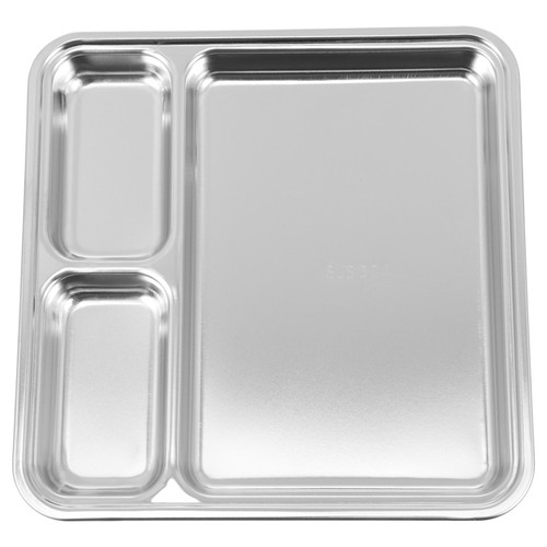 Plateau service inox plaque - plateau, de