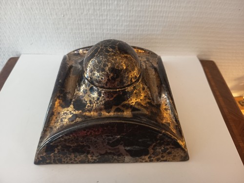 Gros encrier gres art deco - encrier,