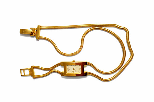 Montre femme dorée bijou