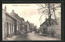 Old postcard Isbergues, Rue de la Brasserie 
