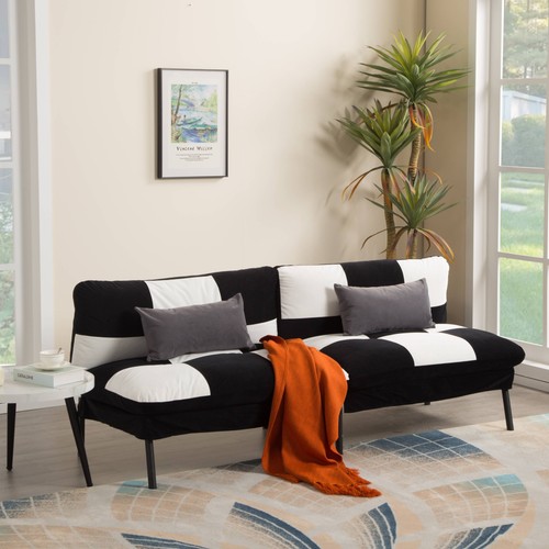 70in velvet futon - 70in, sofa