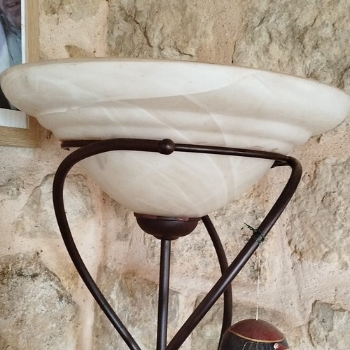 Lampadaire sur pied métal
