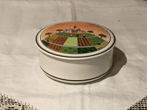 Boîte ronde porcelaine
