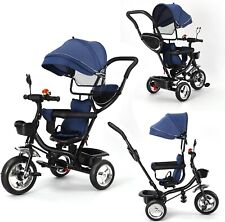 XUANYU Tricycle Vélo Enfant Évolutif avec Siège Réversible avec Espace Rangement