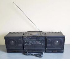 Sharp GX-CD60H Ghetto Blaster CD Radio Double K7 Vintage X-Bass Testé OK Secteur