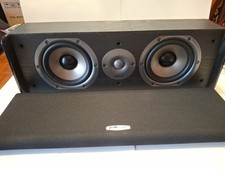 Polk Audio CS10 Black Center Channel Loudspeaker W/ Dual 5 1/4 "  Driver's  Nice