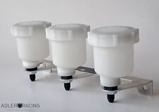 Aluminium Triple bracket and Brake fluid reservoir pots - 7/16 UNF, Universal